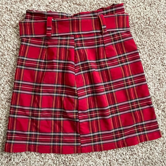 Forever 21 Red Plaid Y2K A-Line Skirt Women’s Small - Picture 6 of 6